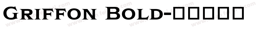 Griffon Bold字体转换
